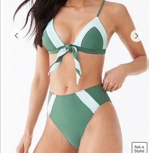High waisted bikini size large brand new